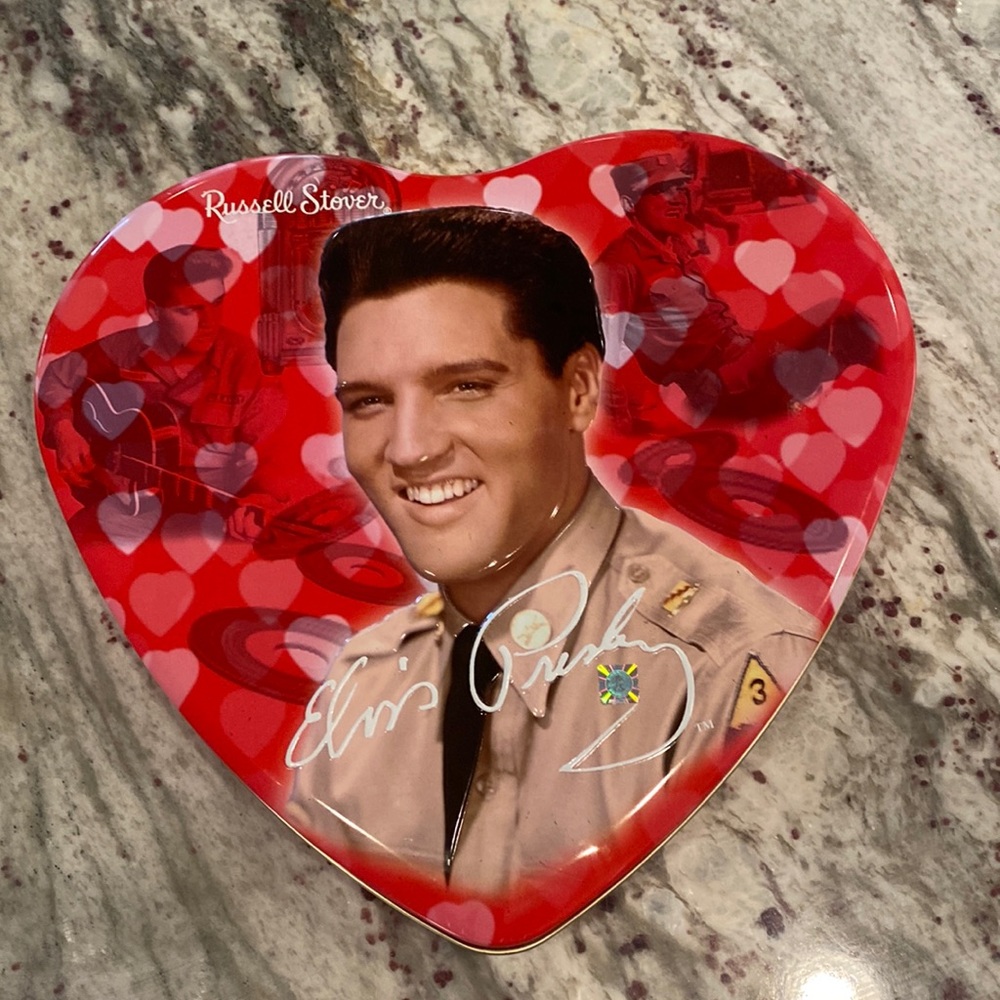 Elvis candy tin